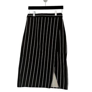 Balenciaga Resort Runway Striped Side Slit Wrap Skirt Size EU36